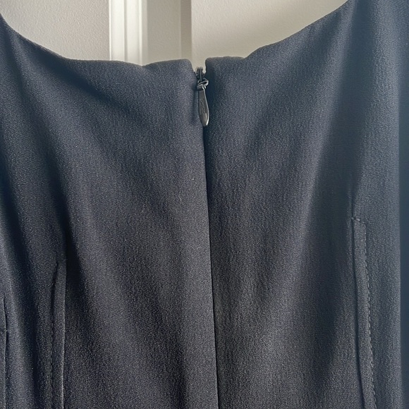 Bird Black Crepe Shift Dress with Boning Size P - Picture 5 of 7